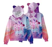 K_ D H Hoodie Anime Print Hooded Sweatshirt Hoodies Girls Vintage Y2k Oversized Fashion Boys Long Sleeve Hooded Sweatshirt