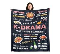 K Drama Gifts for Women, K Pop Gifts Teen Girl, Korean Blanket, Kpop Gifts for Women Throw Blanket 50"x60", Kpop Merch, K Pop Gifts for Birthday, Valentines Day, Kpop Blanket for Women Friends
