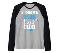 K-Drama Rain Kiss Club Romantic Comedy Korean Lovers Raglan Baseball Tee