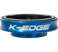 K-EDGE Gravity Stem Cap Mount for Garmin Quarter Turn Type Computers Blue