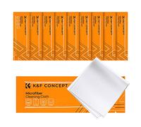 K&F CONCEPT 10 Pack Microfiber Cleaning Cloths, Glasses Cleaning Cloths