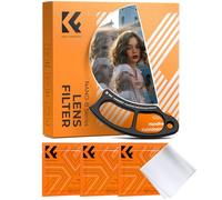 K&F CONCEPT 100mm Half Moon Kaleidoscope Prism Lens Filter Handheld Optical Glass Prism Special Effect Camera Lens Filter (Nano-B Series)