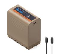 K&F CONCEPT 10500mAh NP-F970 Battery Compatible With Sony NP-F970 F960 F950 F930 F550 F570 F750, with USB-C Fast Charging, Replacement Battery for Camcorders, Monitors, LED Video Lights