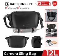 K&F Concept 12L Sling Bag Camera Lens Photography Shoulder Crossbody Backpack