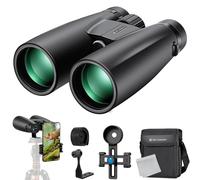 K&F Concept 12X50 HD Binocular, Binoculars Telescope for Adults with Tripod Phone Adaptor for Photography for Bird Watching Hiking Hunting Camping Travelling,BAK4 Prism, FMC Lens