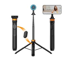K&F CONCEPT 162cm/63'' Tripod for iPhone with Remote Control - Black