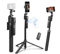 K&F CONCEPT 180 cm Face Tracking Tripod for iPhone/Android, 360 Rotation Mobile Phone Tripod with Remote, Phone Selfie Stick for Smartphone, iPhone Stand for Filming Video, Vlog Recording