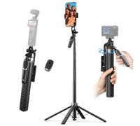 K&F CONCEPT 180cm Phone Tripod with 4-Leg Tripod Base & Wireless Remote
