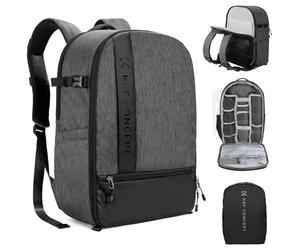 K&F Concept 18L Camera Backpack for Photographers, Large Capacity Camera Bags with Rain Cover, 15.6 Inch Laptop Compartment for Camera Drone Bags