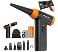 K&F Concept 2-in-1 Compressed Air Duster PC Cleaner, 150000RPM Air Blower, Electric air Dusters, Speed Adjustable Rechargeable Reusable Compressed Air Blaster for Laptop Computers Keyboard