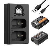 K&F CONCEPT 2-Pack DMW-BLK22 Battery and Charger Set, Compatible with Panasonic Lumix DC-S5 S5 II DC-S5 IIX S9 GH5 II GH6 S5II S5IIX S5M2 S5M2X GH5M2