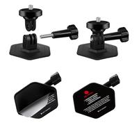 K&F Concept 2-pack Flexible Adhesive Helmet Mount for GoPro Hero13/12/11/10 DJI Action 5 Pro 4 3 Insta360 X5 X4 X3 Ace Pro 2 Osmo 360 Sports Camera Accessories Flat Curved Surfaces