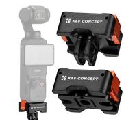 K&F Concept 2-pack Quick Release Adapter Mount for DJI Osmo Pocket 3, Tripod Mount Fit Arca Swiss Standard, with 1/4 Screw Hole, Folding Finger, Aluminum Alloy Bracket Desk Base