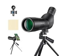 K&F Concept 20-60X60 Waterproof Monocular Spotting Scope with Tripod, Carrying Bag, Smartphone Adapter - Monocular for Adult BAK4 45° Angled for Target Shooting Hunting Wildlife Scenery Bird Watching