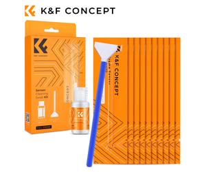 K&F Concept 24mm APS Full Frame Sensor Cleaning Swab10 + 20ml Sensor Cleaner UK