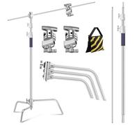 K&F CONCEPT 3.3m//10.8ft Heavy Duty Stainless Steel C Light Stand
