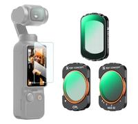 K&F CONCEPT 3-pack Filters Compatible with Osmo Pocket 3 - Magnetic CPL, Black-mist 1/4, VND2-32, Filter Kit Compatible with DJI Osmo Pocket 3, Polarizing, Black diffusion, Variable ND Filter