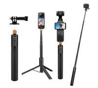 K&F Concept 120cm Action Camera Tripod Selfie Stick, Invisible Extendable Portable Grip, Selfie Stick Tripod Compatible with Go Pro Hero 13 12 11 10 9 8, DJI Osmo Action 5 Pro 4 3, Insta 360 Ace GO3