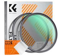 K&F CONCEPT 49mm Black Diffusion 1/4 + 1/8 Mist Filter Set Optical Glass