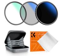 K&F CONCEPT 49mm UV CPL ND2-400 Lens Accessory Filter Kit Variable Neutral Density Filter UV Protector Circular Polarizing Filter for DSLR Cameras (Nano-K Series)