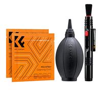 K&F Concept 4in1 DSLR Camera Cleaning Kit (Lens Dust Blower Cleaner + Cleaning Pen + Macrofiber Cleaning Cloth), Lens Cleaner Kit for DSLR Cameras Cleaning Tool Accessories