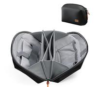 K&F Concept 4L Electronic Tech Pouch, Portable Camera Accessory Cable Organizer Bag, Large Capacity Waterproof Tech Bag for USB Cable, Power Bank, Camera Lens Filter, SD Card, Mouse