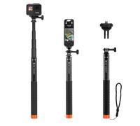 K&F CONCEPT 50"/127cm Carbon Fibre Invisible Selfie Stick for Action Camera