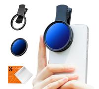 K&F CONCEPT 52mm Clip-on ND2-400 Phone Camera Lens Filter, ND Filter Compatible with iPhone 17 16 15 14 13 12 11 Smart Phones