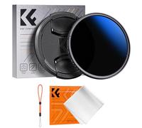 K&F CONCEPT 52mm Variable ND2-400 Filter + Lens Cap +Cleaning Cloth, Slim ND for Camera Lens