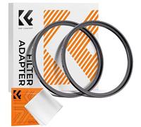 K&F CONCEPT 55mm-58mm Metal Step Up Ring, 55mm to 58mm Aluminum Camera Lens Filter Adapter Ring Filter Adapter Ring for Camera Lenses Hood, Black