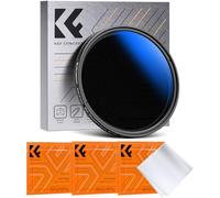 K&F CONCEPT 55mm Black Diffusion 1/4 & ND2-400 Variable ND Filter, 2in1 Dreamy Cinematic Effect Mist Soft Glow Diffuser (Nano-K Series)