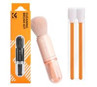 K&F CONCEPT 6 in 1 Camera Cleaning Brush Kit with 4 in 1 Cleaning Brush and 2 Pack Cleaning Swab, Pink