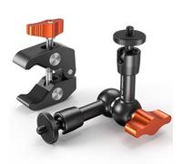 K&F Concept 6" Magic Arm with Clamp, Super Clamp with 1/4" 3/8" Screw, Camera Arm with Cold Shoe Mount for DSLR Action Cam Monitor Tripod, Camera Mount Compatible with DJI Osmo GoPro Hero Insta360