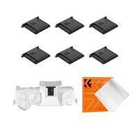 K&F Concept 6 PCS Hot Shoe Cover Standard Hot Shoe Protector Cap with Cleaning Cloth