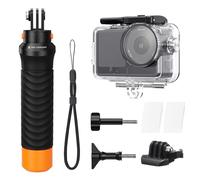 K&F CONCEPT 60M/196FT Waterproof Case with Floating Handle Kit Compatible with DJI Osmo Action 6, Underwater Housing with Cold Shoe Mount|Anti-Fog Sheet,Deep Diving Scuba Protective Shell