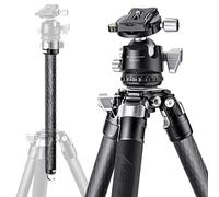 K&F Concept 62 inch/157cm Carbon Fiber Camera Tripod,Professional 55lbs/25kg Load Capacity with 40mm Metal Ball Head for SLR DSLR Digital Camera/Camcorder, X284C2+BH40