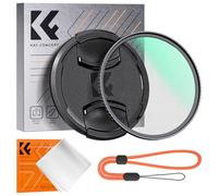 K&F CONCEPT 62mm Black Diffusion 1/8 Mist Filter Lens Cap Cinematic Effect