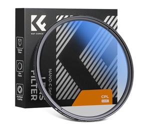 K&F Concept 62MM CPL Circular Polarizing Filter Multi-Coated Ultra Slim Screw In Filter MC Polarised Anti-Scratch Anti-Dust Waterproof Compatible With Canon Nikon Sony All DSLR Camera