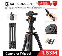 K&F CONCEPT 63'' Camera Tripod 360° Ball Head for DSLR Sony Nikon K234A0+BH-28L