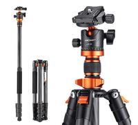 K&F CONCEPT 63" Carbon Fiber Camera Tripod with Detachable Monopod Max Load 10kg