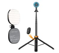 K&F CONCEPT 63'' Magnetic Phone Selfie Stick Tripod + Magnetic Phone Selfie Light