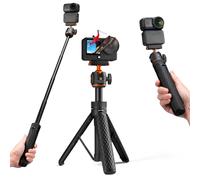 K&F CONCEPT 65cm/25.6" Mini Tripod Selfie Stick for Osmo Nano/Osmo Action 6, Magnetic Quick Release, 360° Ball Head Vlogging Extendable Stand & Accessories (180g, Fold to 21cm)