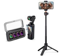 K&F CONCEPT 65cm/25.6" Selfie Stick Phone Tripod and HD CPL ND16 ND64 ND256 Filter Kit Compatible with DJI OSMO Pocket 3 Creator Combo Accessories Magnetic Action Camera