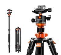 K&F Concept 67 inch Compact Camera Tripod, Lightweight Portable Aluminum Monopod Stand with Ball Head Quick Release Plate for Canon Nikon Sony DSLR Camera