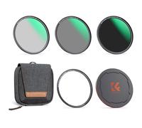 K&F CONCEPT 67mm 5-in-1 Magnetic Lens Filter Kit, Includes CPL+ ND8+ ND64+ Lens Cap+ Adapter Ring, Neutral Density Multi-Layer Coating HD Optical Glass &Waterproof Pouch (Nano-X Series)