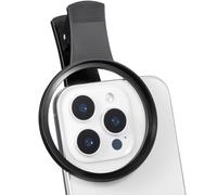 K&F CONCEPT 67mm Clip-on Phone Filter Adapter Mount Compatible with iPhone, Threaded Camera Lens Filter Clip (Not Compatible with iPhone 17 Air/Pro/Pro Max)