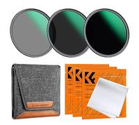 K&F CONCEPT 67mm ND8 ND64 ND1000 Lens Filter Kit, Neutral Density Lens Cleaning Cloth, Filter Pouch Optical Glass Filter and Accessory Compatible with Canon Nikon Sony DSLR Cameras with 67mm Lens