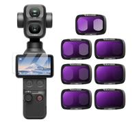 K&F CONCEPT 7-Pack ND Filter Kit Compatible with DJI Osmo Pocket 4P | ND8+ND16+ND32+ND64+ND128+ND256+ND1000 Neutral Density Filter with Snap-fit Mount, Optical Glass, Ultra-Slim - FD172