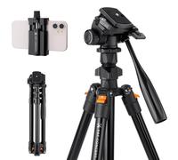 K&F Concept 70 inch/177cm Video Tripod,Lightweight Travel Tripod with 3-Way