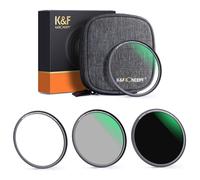 K&F Concept 72mm 3-Piece Magnetic Lens Filter Kit with MCUV, CPL and ND1000